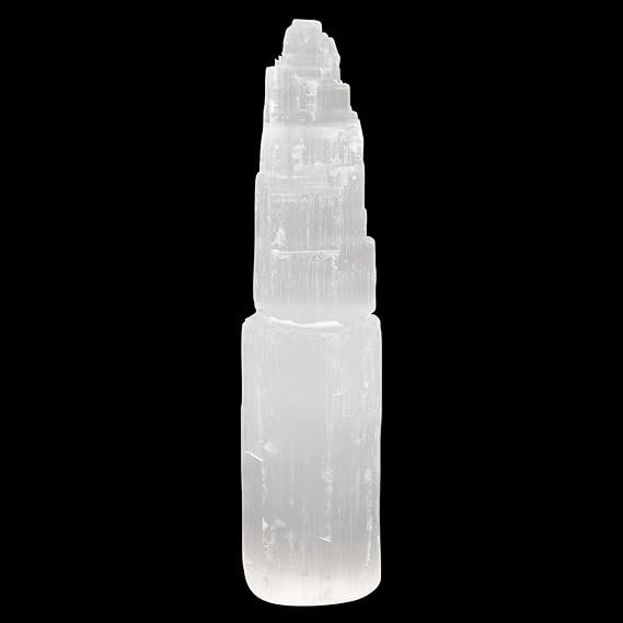 Natural Selenite Tower 4inch – Energy Cleansing & Spiritual Protection