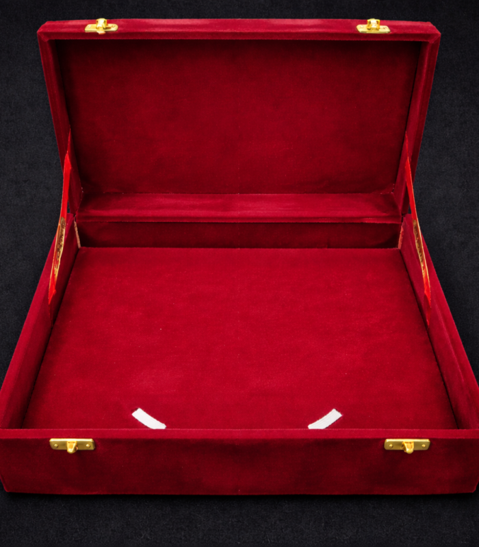 Reiki Healing Box | Velvet-Finished Energy Storage & Crystal Charging Box