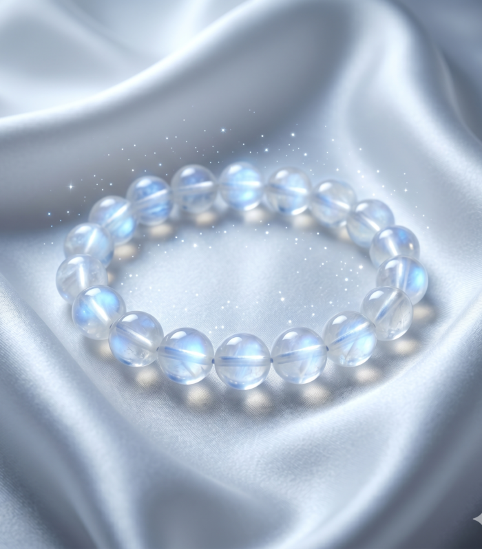 Moonstone Crystal Bracelet for Intuition & Emotional Balance