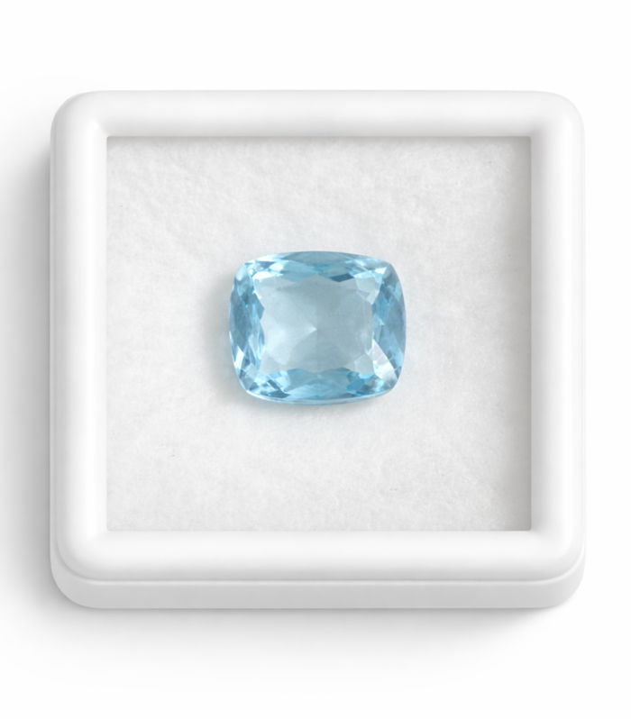 Blue Topaz Gemstone – 7.62 Carat Natural