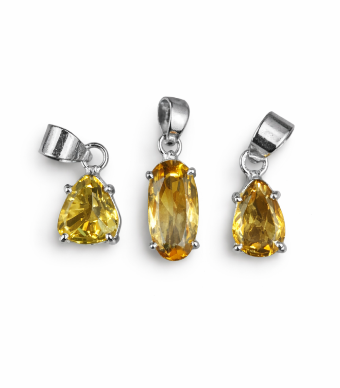 Yellow Citrine Pendant