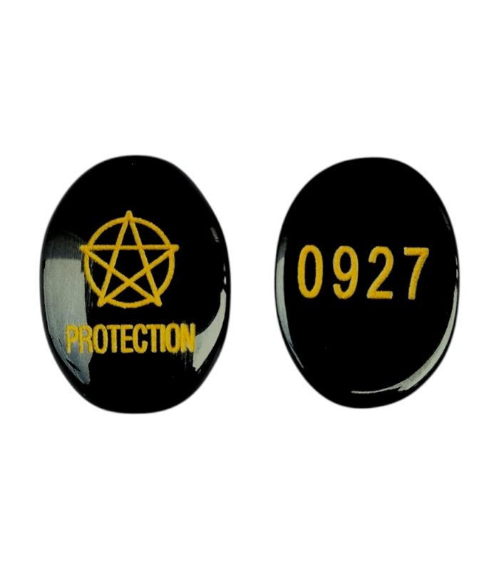 Black Tourmaline Protection Coin