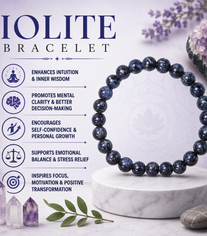 Natural Iolite Bracelet