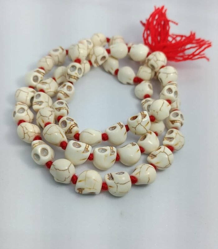 Skull Beads Mala | Spiritual Protection & Tantric Meditation Mala