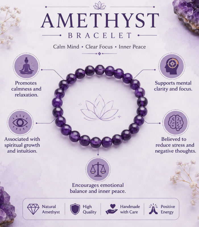 Amethyst Bracelet 10MM