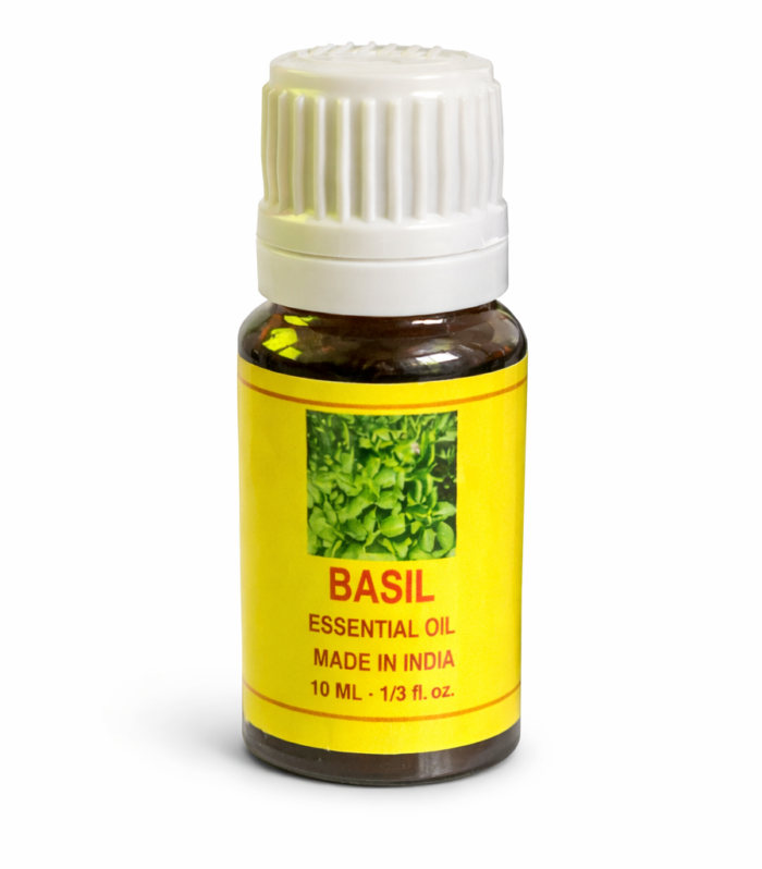 Basil Essential Oil (10 ml) – Fresh Herbal Aroma for Clarity, Balance & Positive Energy