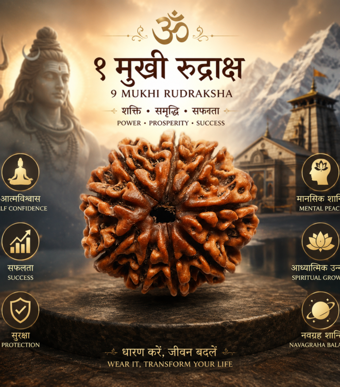 Nepali 9 Mukhi Rudraksha