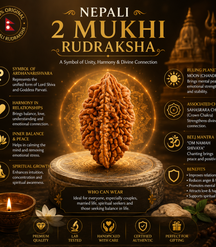 Nepali 2 Mukhi Rudraksha