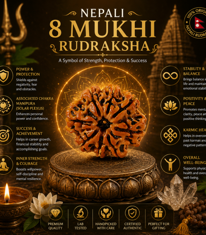 Nepali 8 Mukhi Rudraksha