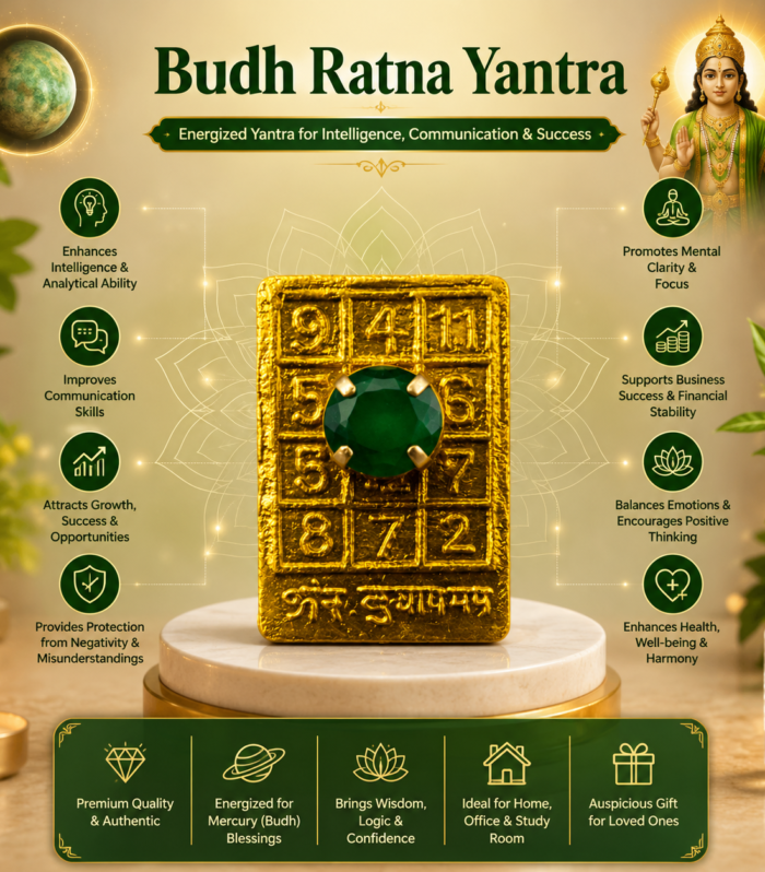 Budh Ratna Yantra – Energized Yantra for Intelligence, Communication & Business Growth