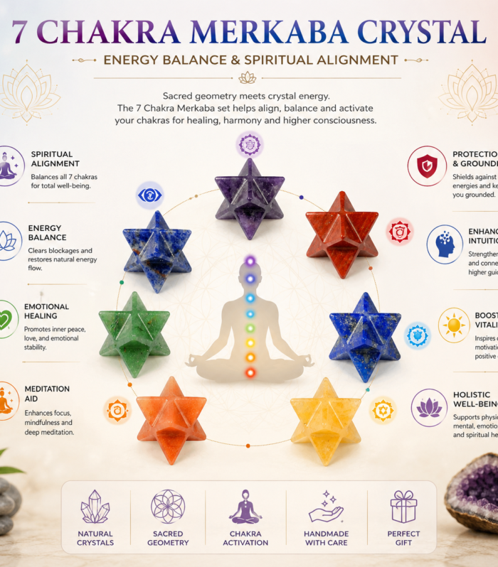 7 Chakra Merkaba Crystal – Energy Balance & Spiritual Protection