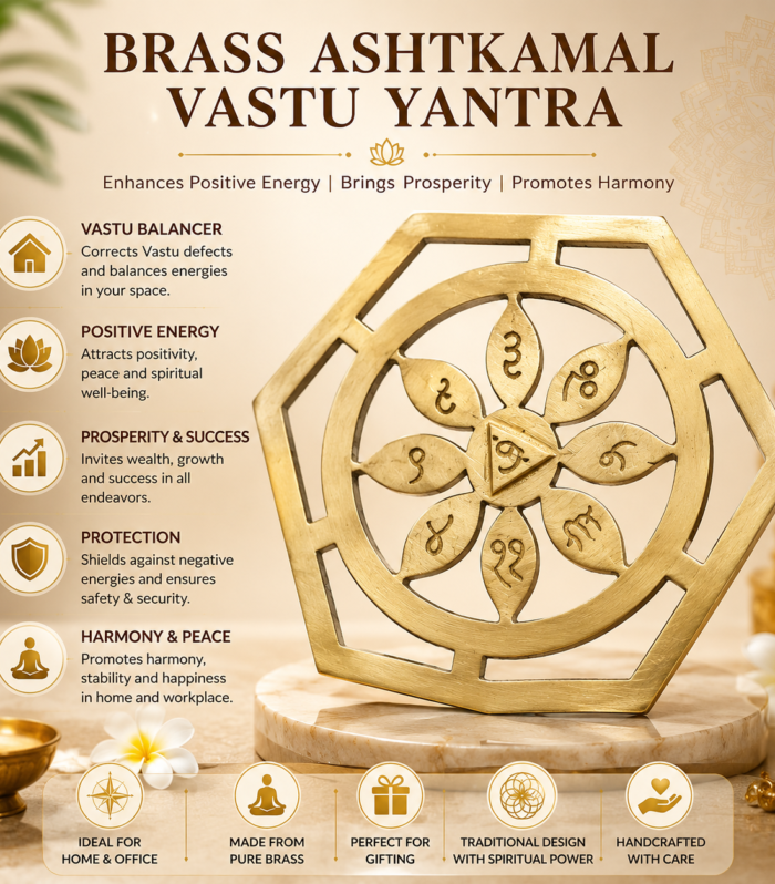 Brass Ashtkamal Vastu Yantra