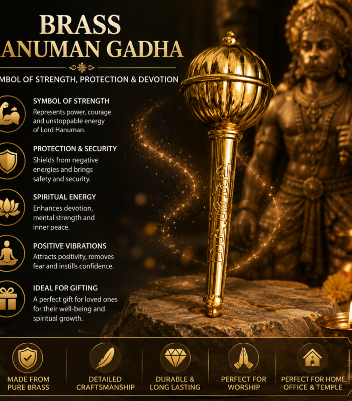 Brass Hanuman Gadha