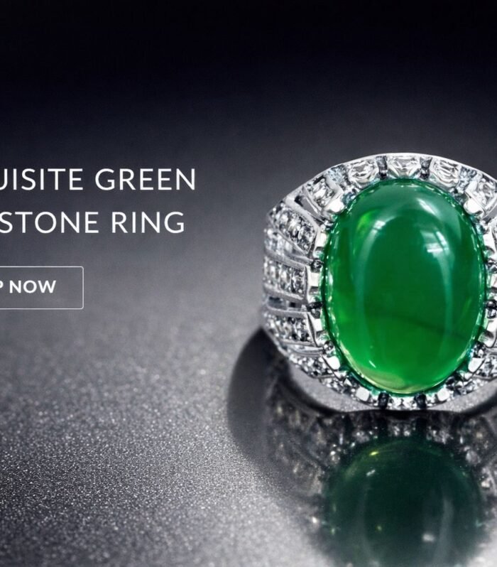 Green Aventurine Ring For Male