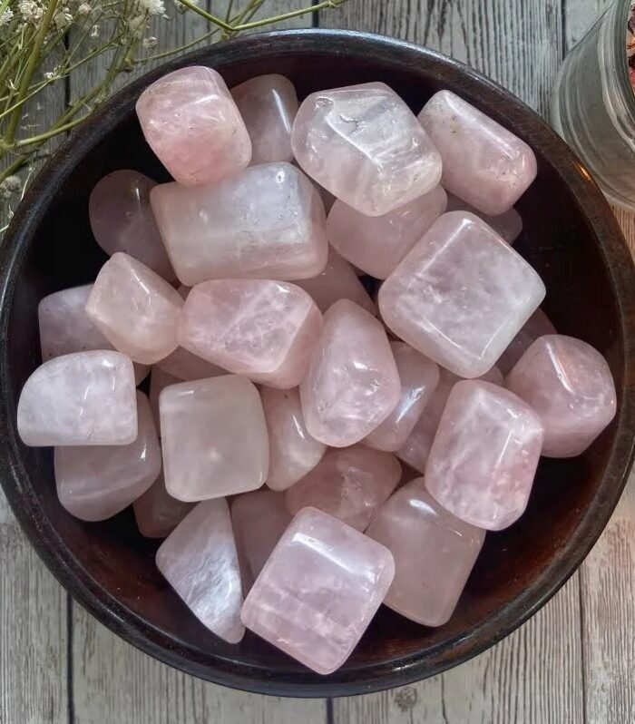Natural Rose Quartz Tumbles