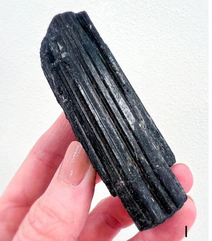 Natural Black Tourmaline Raw Stone – Protection & Grounding Crystal