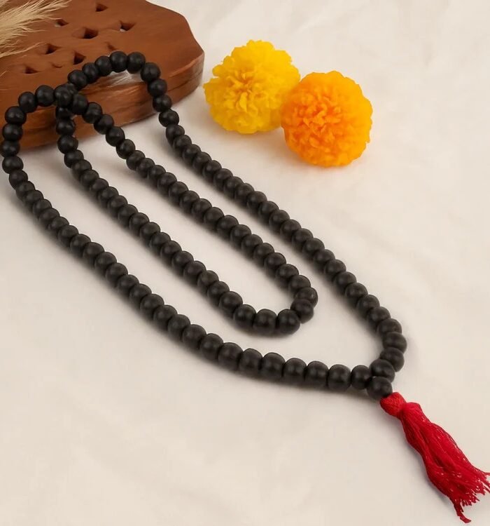 Karungali Malai 8mm – 108+1 Authentic Ebony Wood Beads