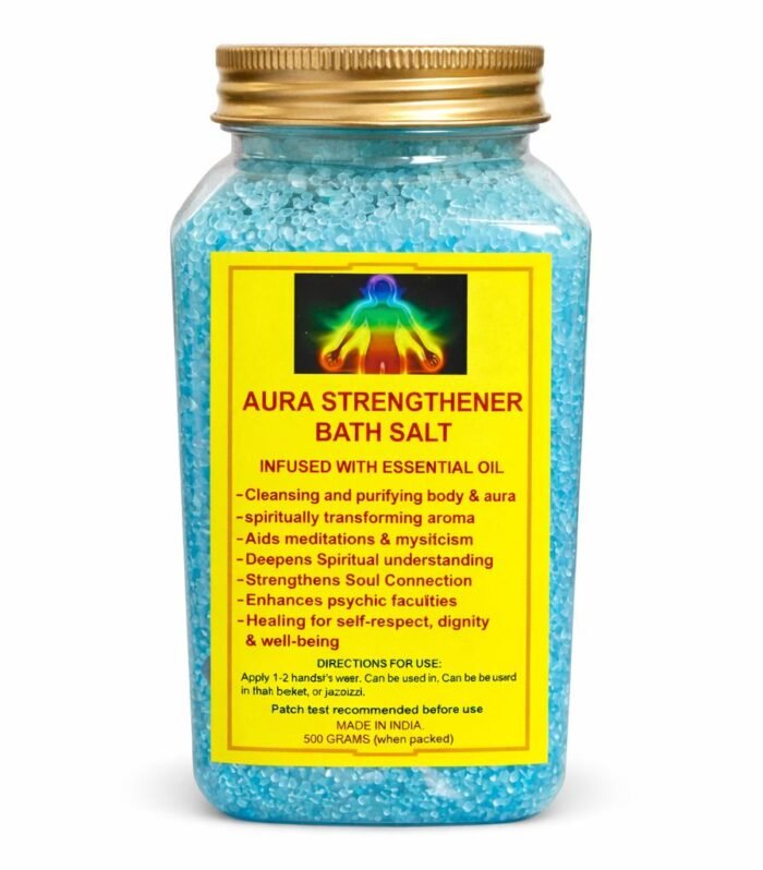 Aura Strengthener Bath Salt Infused with Essential Oils for Spiritual Cleansing & Energy Healing (500g)
