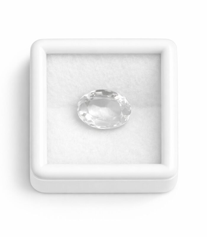 Clear Quartz Gemstone – 5.90 Carat Natural