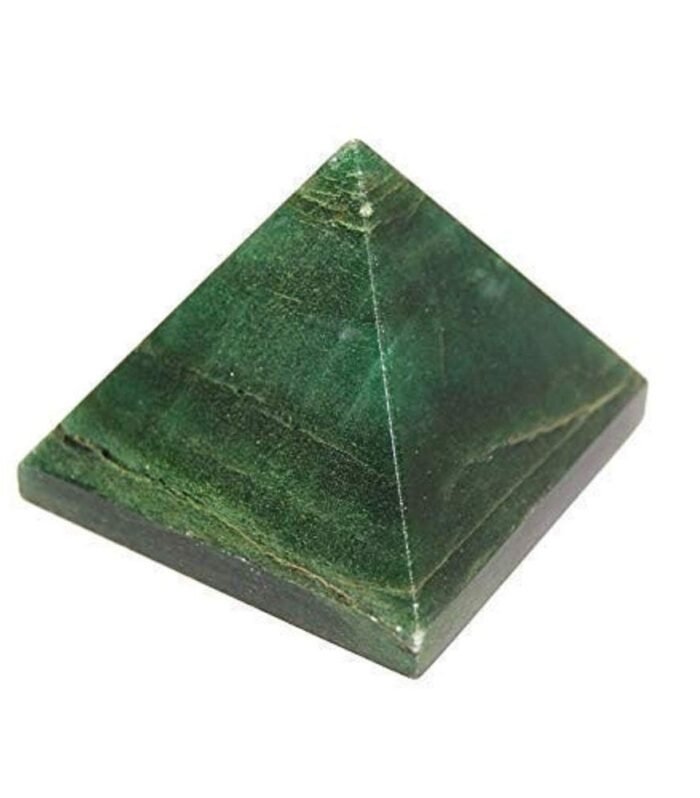 Green Aventurine Pyramid | Natural Crystal Pyramid for Vastu, Prosperity, Healing & Positive Energy