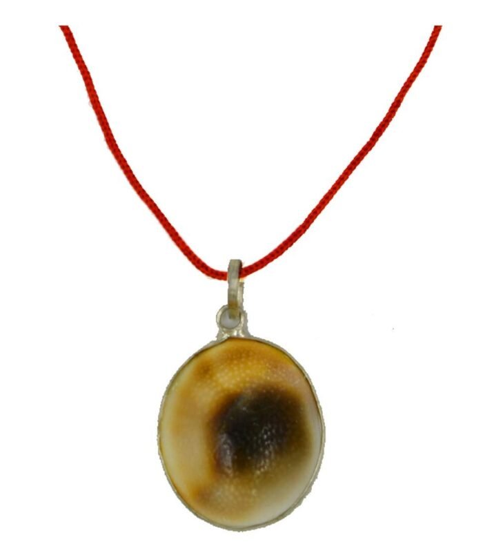 Gomti Chakra White Hakik Pendant (Natural Sacred Stone)