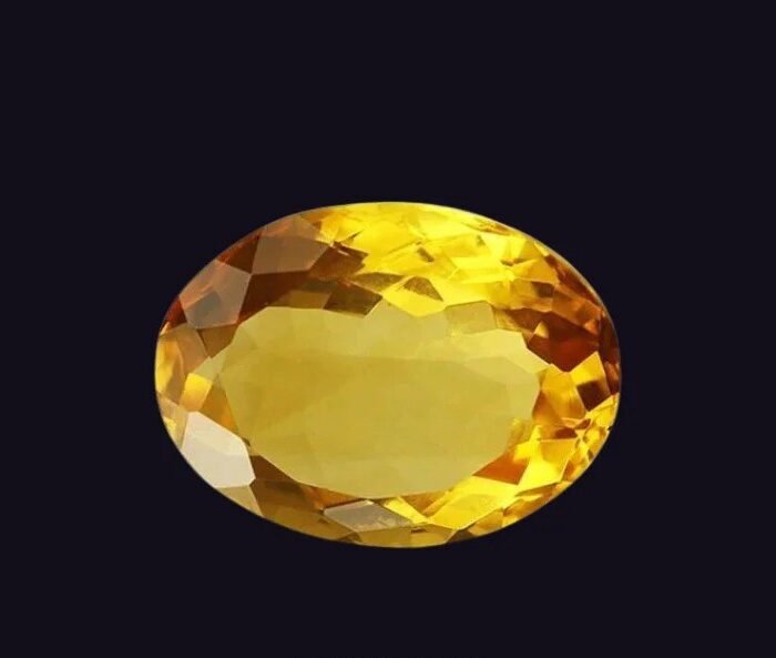 Natural Yellow Citrine Gemstone (Sunela) 6.00 CT – Stone of Wealth, Success & Positive Energy