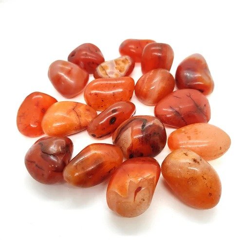 Carnelian Tumbles – 250 Gram