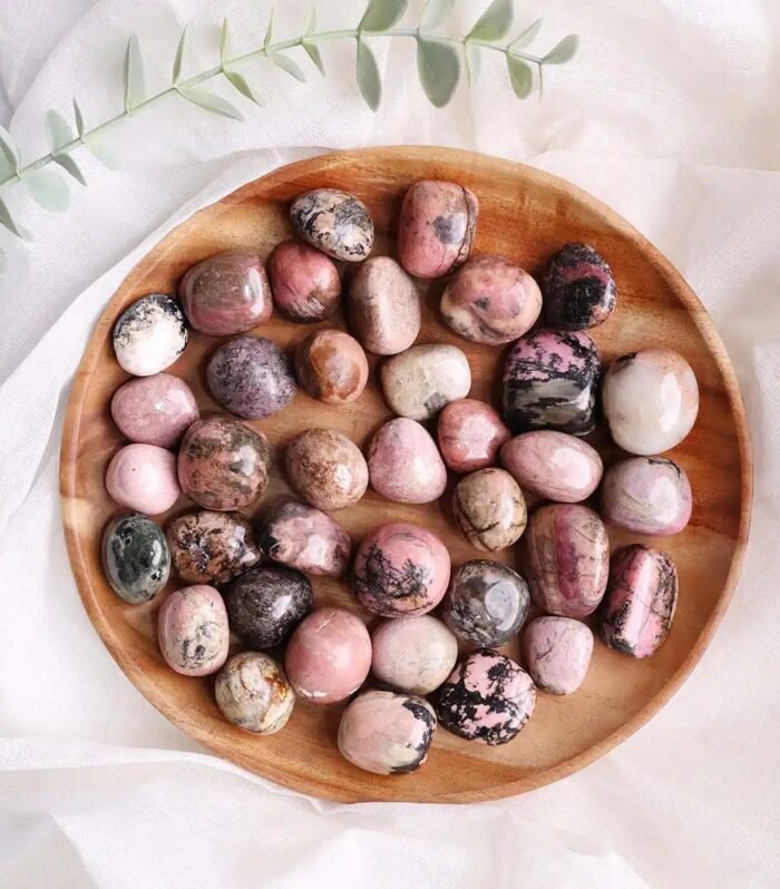 Rhodonite Tumbles – 250 Gram