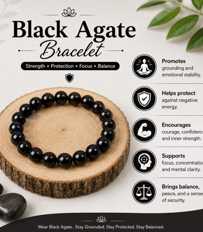 Black Agate Bracelet