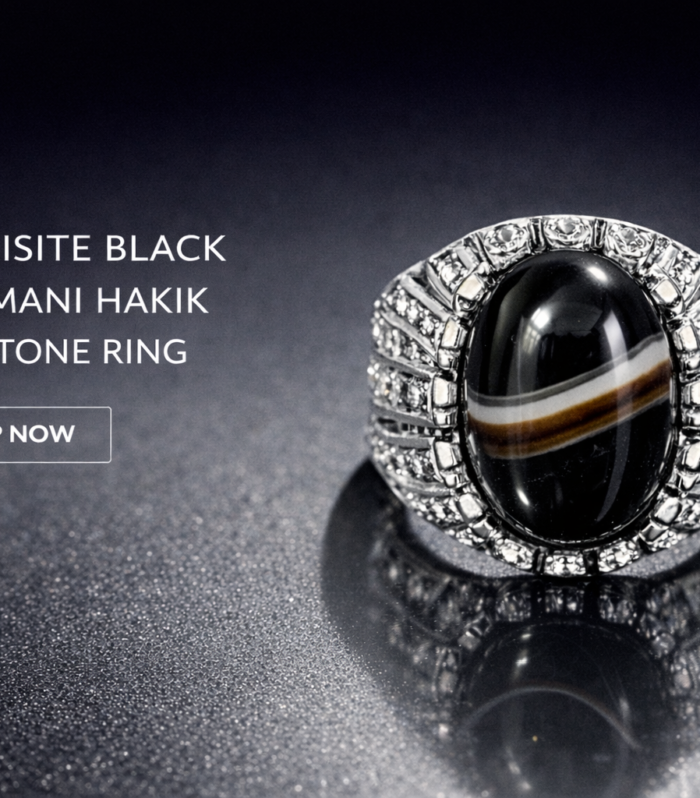 Black Sulemani Hakik Ring For Male