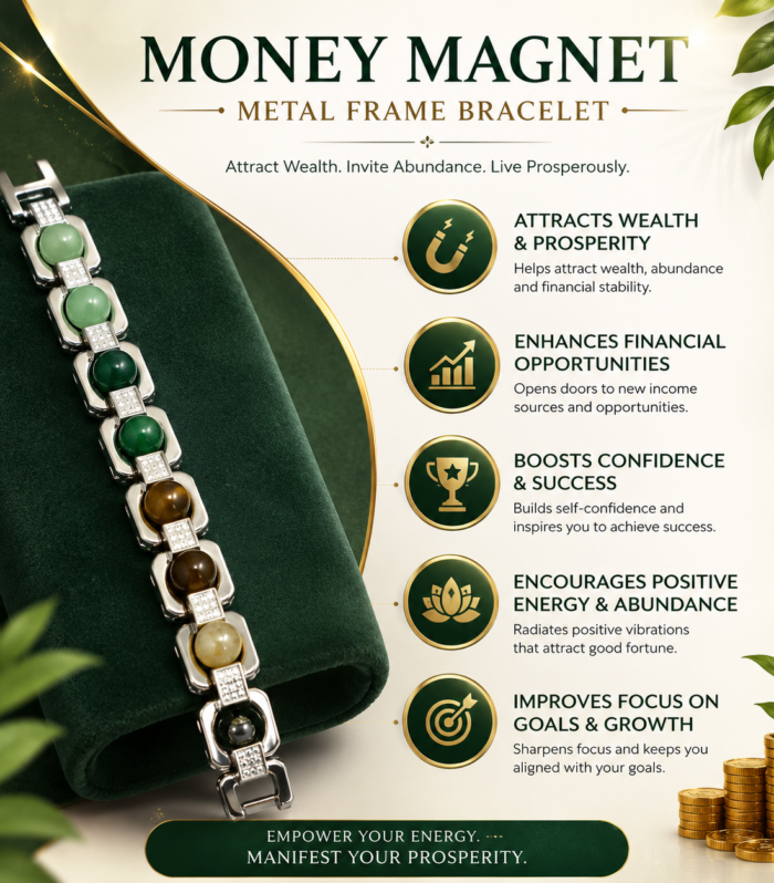 Money Magnet Bracelet Metal Frame
