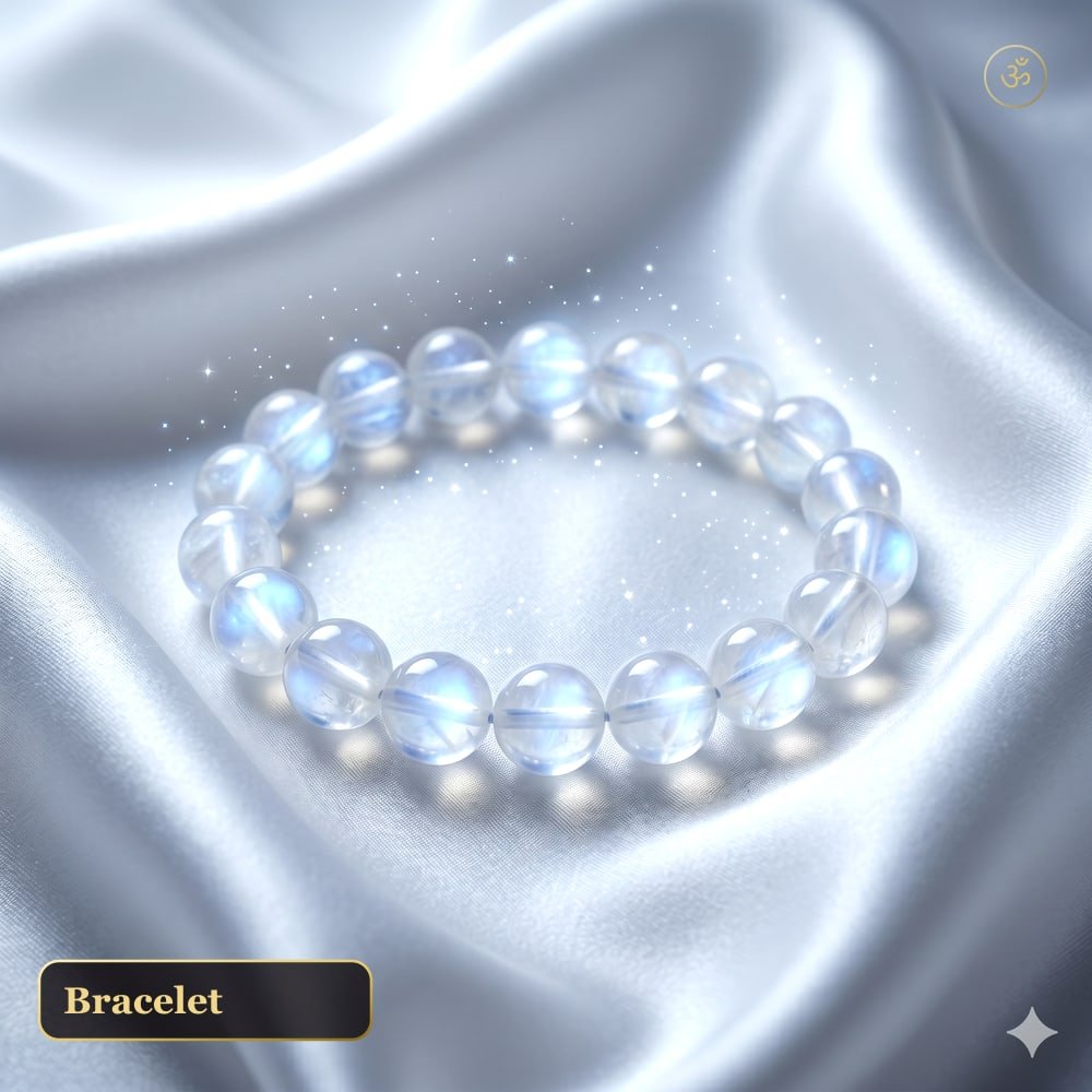 Moonstone Crystal Bracelet for Intuition & Emotional Balance